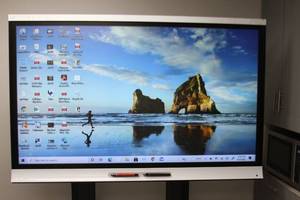 lot 141 image: SMART Technologies Smart Board 65 Ultra High Definition 4K Interactive LED Flat Panel Touchscreen Display  Monitor