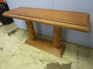 lot 709 image: SOLID WOOD SOFA TABLE