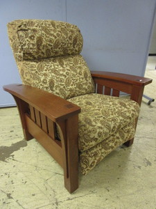 lot 710 image: STICKLEY, UPHOLSTERED, MISSION-STYLE RECLINER