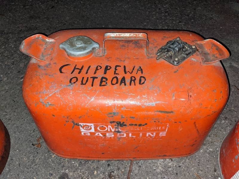 lot 44 image: 3 Metal Gas Cans