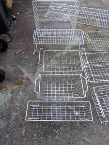 lot 97 image: Mixed Lot of Metal Shelves, Drawers, Etc.