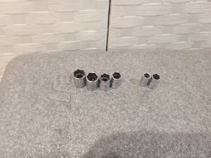 lot 39 image: S K TOOLS  MISCELLANEOUS 14 INCH DRIVE SOCKETS (6)