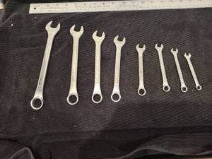 lot 51 image: SK TOOLS C SERIES COMBINATION WRENCHES(8)