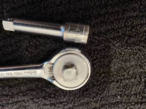 lot 52 image: SK TOOLS 14 DRIVE RACHET, EXTENSIONS, & SWIVAL