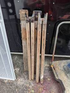 lot 160 image: 2 Sets of WoodMetal Saw Horses