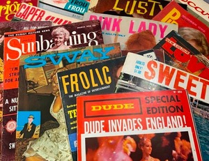 lot 133 image: Vintage 1950s - 1980s Girlie Magazines