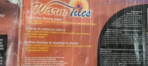 lot 140 image: WARM TILES UNDER FLOOR HEATING MATS