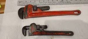 lot 141 image: RIGID PIP WRENCHES