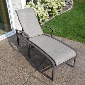 Tropitone Patio Chaise Lounger with Side Table