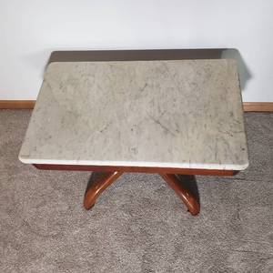 Antique Marble Topped Coffee Table