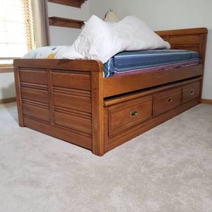 Vintage Outrigger by Young Hinkle for Lexington Twin Bed with Storage