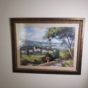 Framed Italian Countryside Print