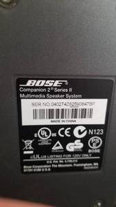 Bose Companion 2 Desktop Multimedia Speakers