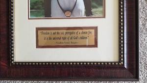 Framed Photo of President Ronald Reagan