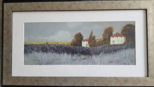 Landscape Framed Prints of Tuscan Fields