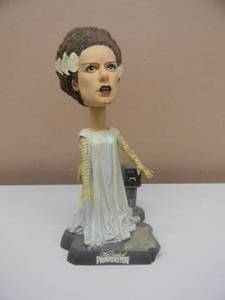 lot 10 image: THE BRIDE OF FRANKENSTEIN NECA UNIVERSAL STUDIOS MONSTERS NODDER BOBBLEHEAD - VERY COOL PIECE - APPROX 9 - SEE PICTURES
