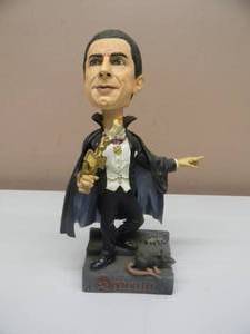 lot 12 image: DRACULA NECA UNIVERSAL STUDIOS MONSTERS NODDER BOBBLEHEAD - VERY COOL PIECE - APPROX 9 - SEE PICTURES