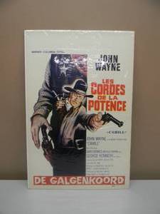 lot 14 image: VERY VERY RARE - JOHN WAYNE CAHILL ORIGINAL 1979 BELGIUM ORIGINAL RELEASE MOVIE POSTER - AWESOME COLLECTIBLE - NICE - APPROX 14 12 BY 21 34 - SEE PICTURES