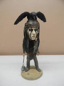 lot 38 image: NECA TONTO THE LONE RANGER DISNEY STUDIOS HEADKNOCKER - VERY COOL PIECE - APPROX 9 - SEE PICTURES