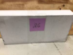 lot 26 image: Hammered Mirror Vanity Tray in Chrome by Elle Decor