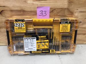 lot 33 image: MAXFIT Steel Drill and Driving Bit Set (160-Piece) by DEWALT