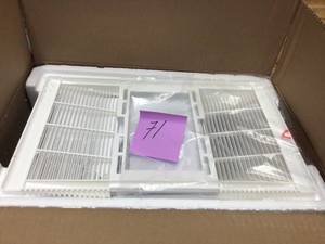 lot 71 image: 80 CFM Ceiling Bathroom Exhaust Fan with Light and 1300-Watt Heater by Broan-NuTone