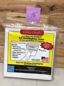 lot 76 image: 11 in. x 11 in. Insulated Magnetic RegisterVent Cover for HVAC Aluminum RegistersVents by Elima-Draft