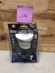 lot 136 image: Tsunami 800 GPH Cartridge Bilge Pump by Attwood