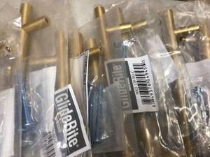 lot 152 image: Lot of Glide Rite Gold Drawer Bar Pulls