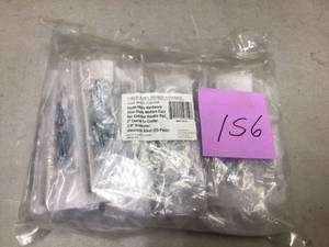 lot 156 image: 3 in. (76.2 mm) Center-to-Center Stainless Steel Slim-Style Modern Euro Bar Cabinet Pull (25-Pack)