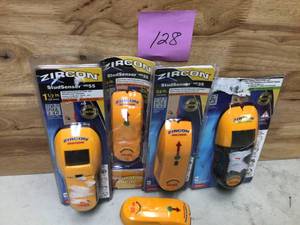 lot 128 image: Lot of 4 Assorted Zircon Studfinders