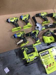lot 204 image: Lot of Ryobi tools Original costumer Returns various conditions