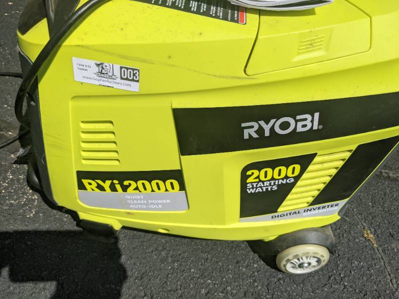 Ryobi 2000 watt store digital inverter generator