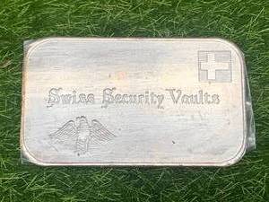 lot 15 image: Very Rare Swiss Security .999 Silver 12 oz Bar
