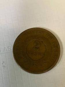 lot 33 image: 1800s 2 Cent Piece