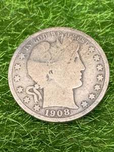 lot 45 image: 1908 Barber Half Dollar