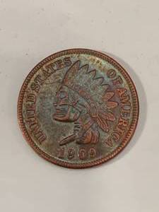 lot 55 image: Indian Penny Hobo Coin