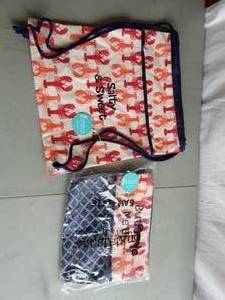 NEW Drawstring Back Pack & WetDry Wristlet