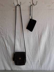 Coach Leather Cross Body & Wristlet