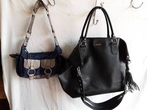 Black Oversize Tote & Black Handbag
