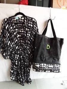 Monogram Beach Bag & Coordinating Cover Up