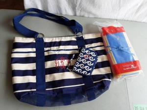 Beach Bag, Wristlet & Beach Mat