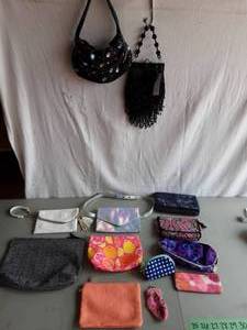 Assorted Beach Bags, Coin Purses & Cosmetic Bags