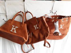 3-Vegan Leather Coordinating Bags