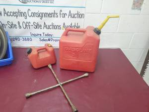 lot of gas cans