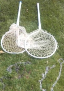Landing Nets (2) and chain.