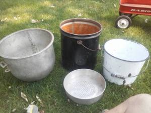Vintage Misc. buckets (4) variety