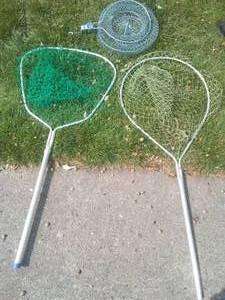 2 Landing Fish Nets & Sun fish Basket.