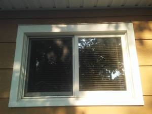 Vinyl Windows (14) & Interior Blinds to match. See description and pictures for details.  Fabulous lot.