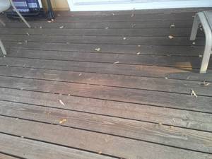 14 ft. x 16 ft. Redwood Deck.